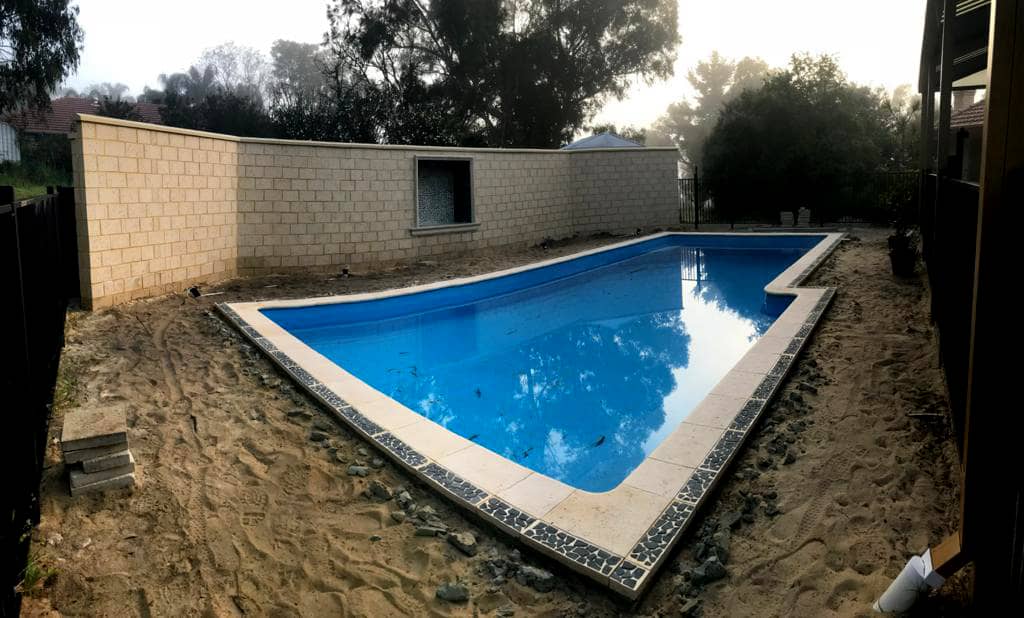 swimming pool area tiling grouting Perth